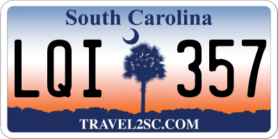 SC license plate LQI357