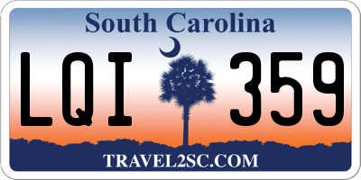 SC license plate LQI359