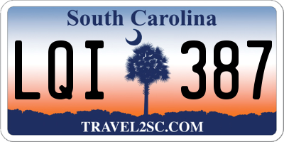 SC license plate LQI387