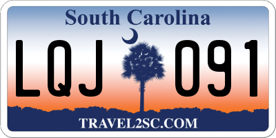 SC license plate LQJ091
