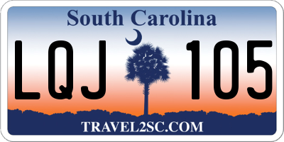 SC license plate LQJ105