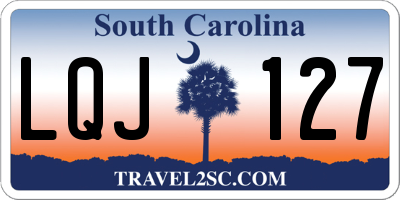 SC license plate LQJ127