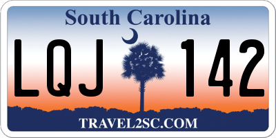 SC license plate LQJ142
