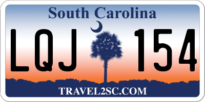 SC license plate LQJ154