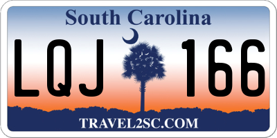 SC license plate LQJ166