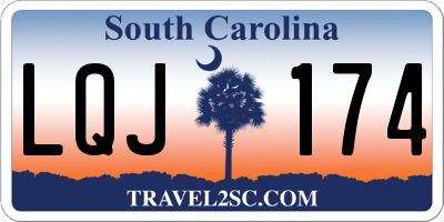 SC license plate LQJ174