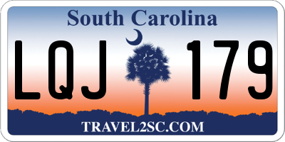 SC license plate LQJ179