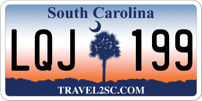 SC license plate LQJ199