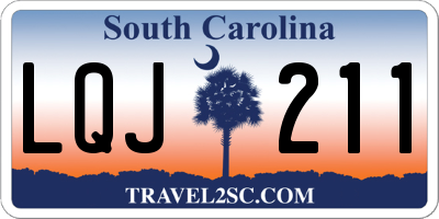 SC license plate LQJ211