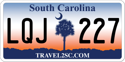 SC license plate LQJ227