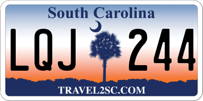 SC license plate LQJ244