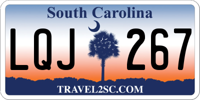 SC license plate LQJ267