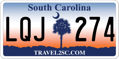 SC license plate LQJ274
