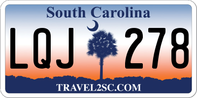 SC license plate LQJ278