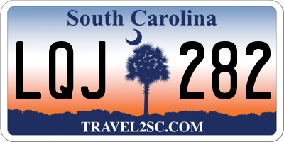 SC license plate LQJ282