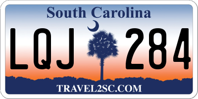 SC license plate LQJ284