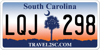 SC license plate LQJ298