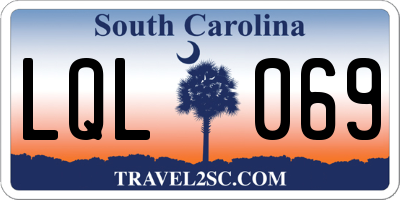 SC license plate LQL069