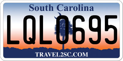 SC license plate LQL0695