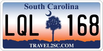 SC license plate LQL168