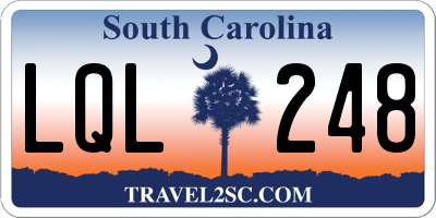 SC license plate LQL248
