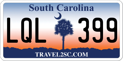 SC license plate LQL399