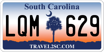 SC license plate LQM629