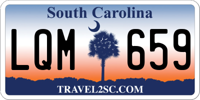 SC license plate LQM659