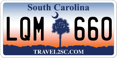 SC license plate LQM660