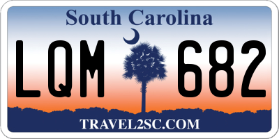 SC license plate LQM682