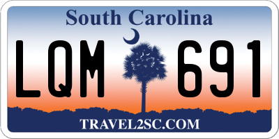 SC license plate LQM691