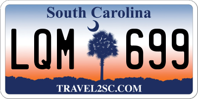 SC license plate LQM699