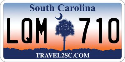 SC license plate LQM710