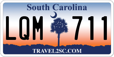 SC license plate LQM711