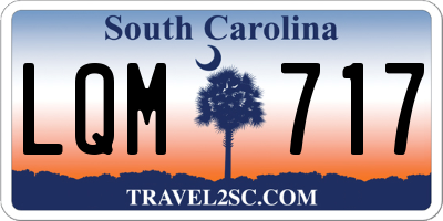 SC license plate LQM717