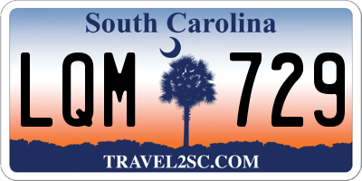 SC license plate LQM729