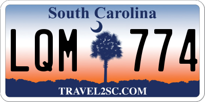 SC license plate LQM774