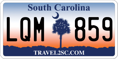 SC license plate LQM859