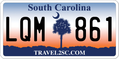 SC license plate LQM861