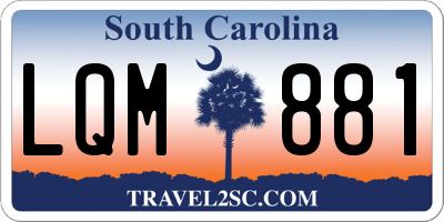 SC license plate LQM881