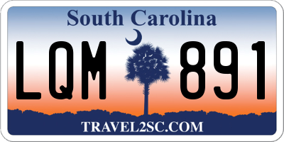 SC license plate LQM891