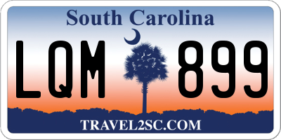 SC license plate LQM899