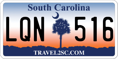 SC license plate LQN516