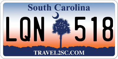 SC license plate LQN518