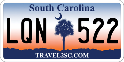 SC license plate LQN522