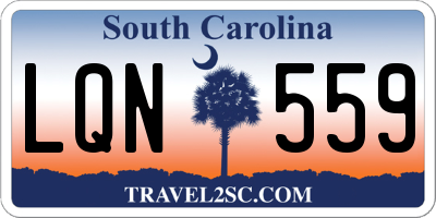 SC license plate LQN559