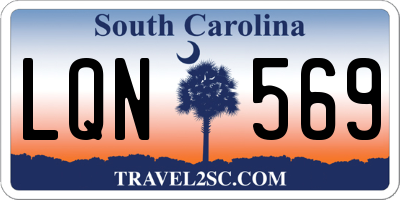 SC license plate LQN569