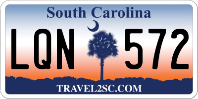 SC license plate LQN572