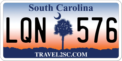 SC license plate LQN576