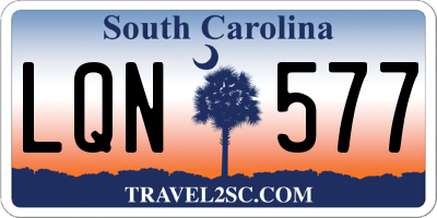 SC license plate LQN577